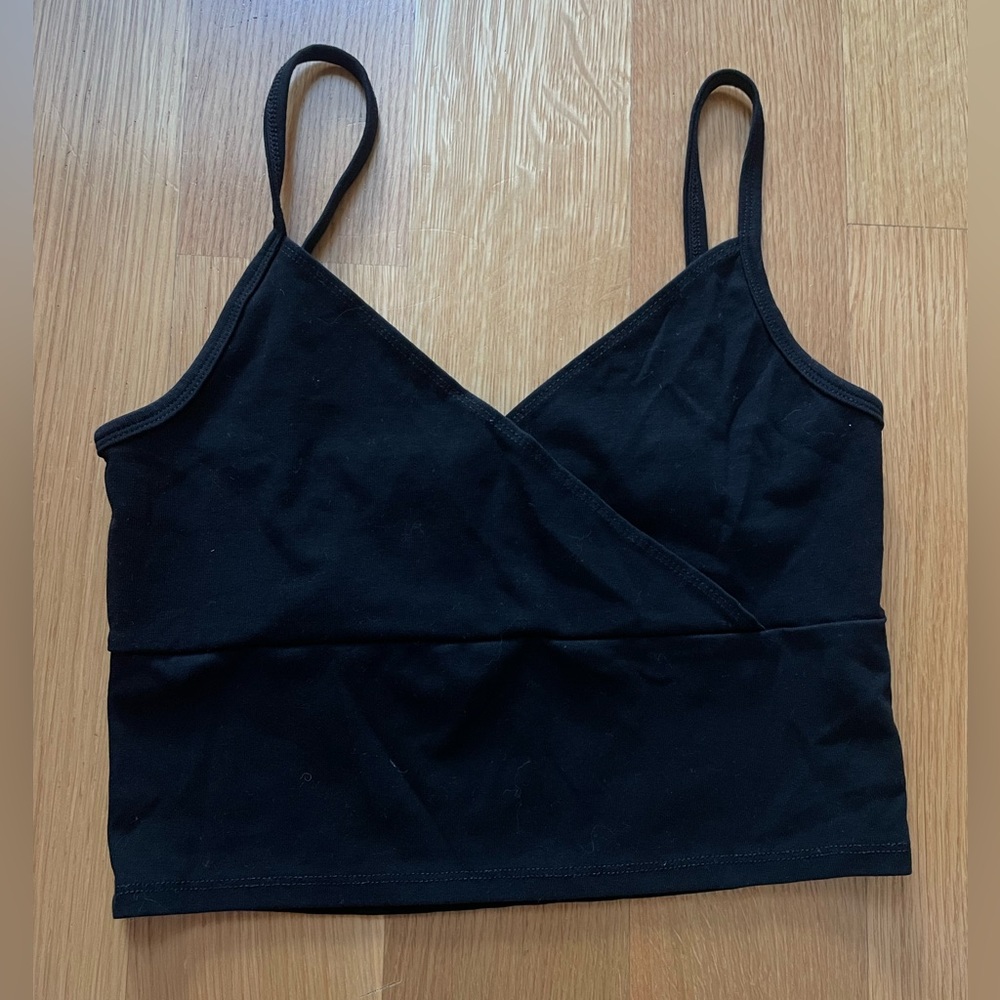 Black tank top